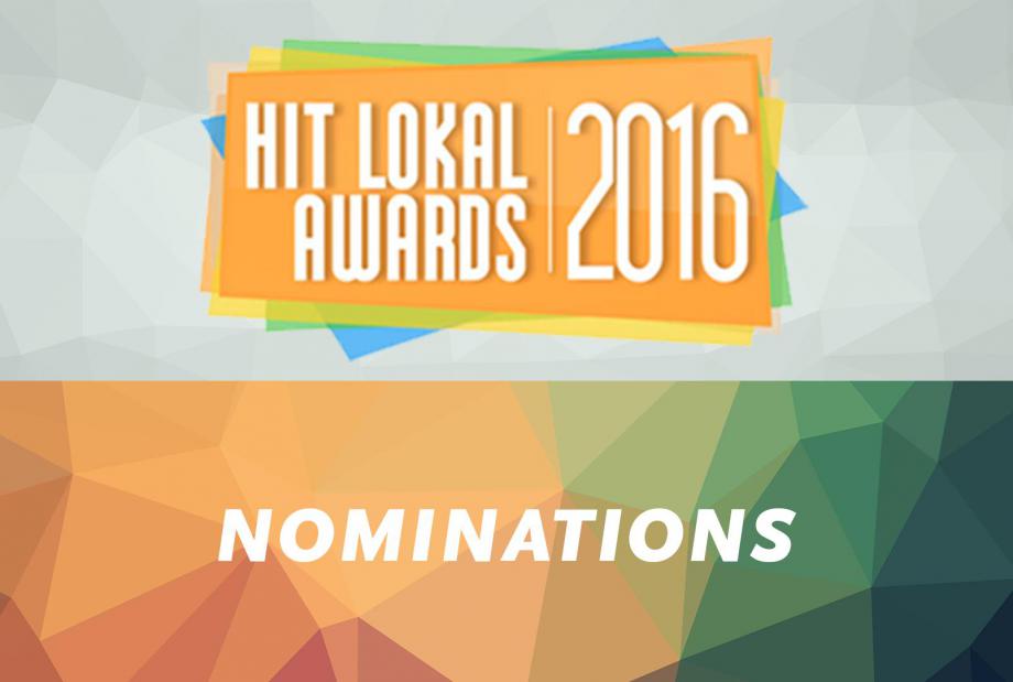 Hit Lokal Awards 2016, les nominations