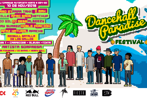 Dj Sebb, Dj Gil, Paille, Papa Tank et X-man à Bogota pour le Dancehall Paradise Festival