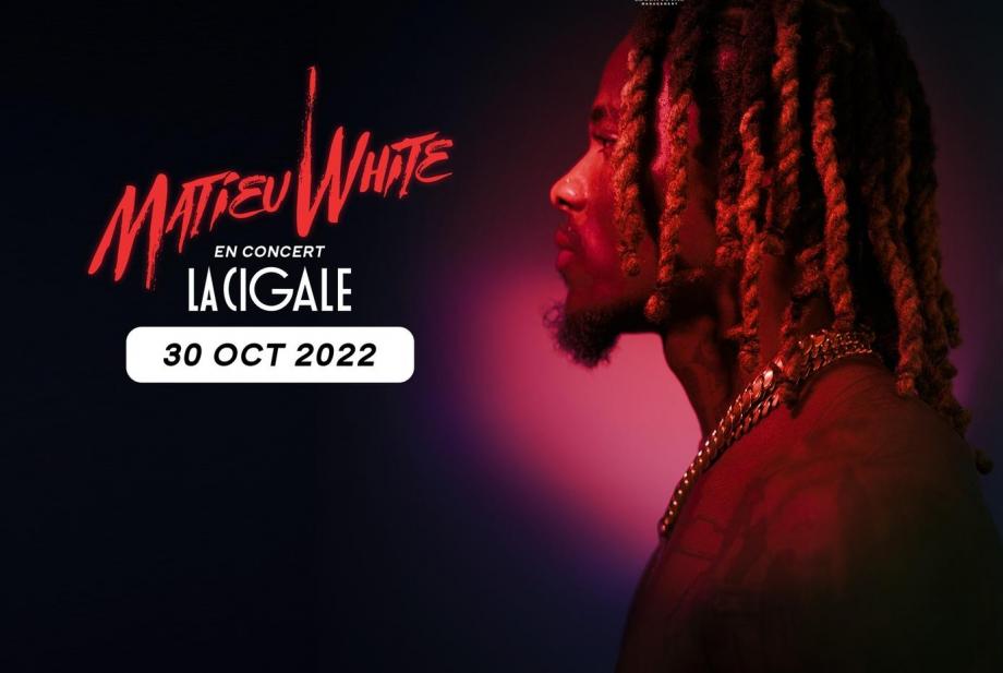 Matieu White nous donne rendez vous en octobre pour son concert à Paris